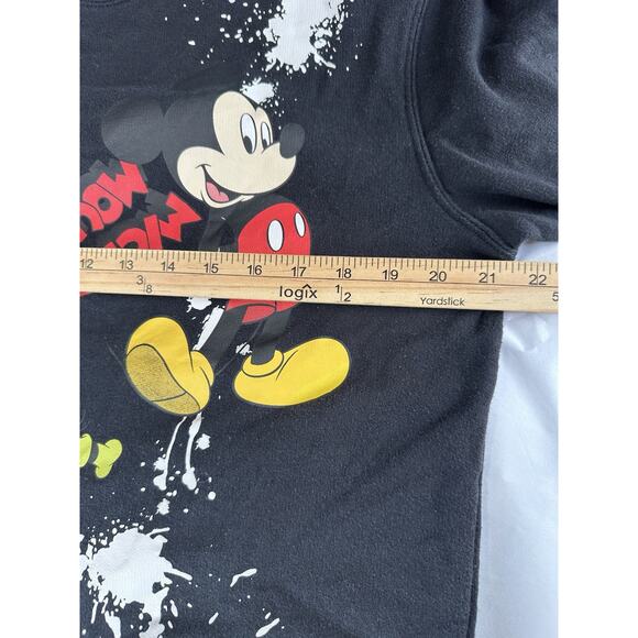 Disney Mickey Mouse & Friends Sweatshirt X-Large Black Cotton Blend Graphic - Picture 8 of 10